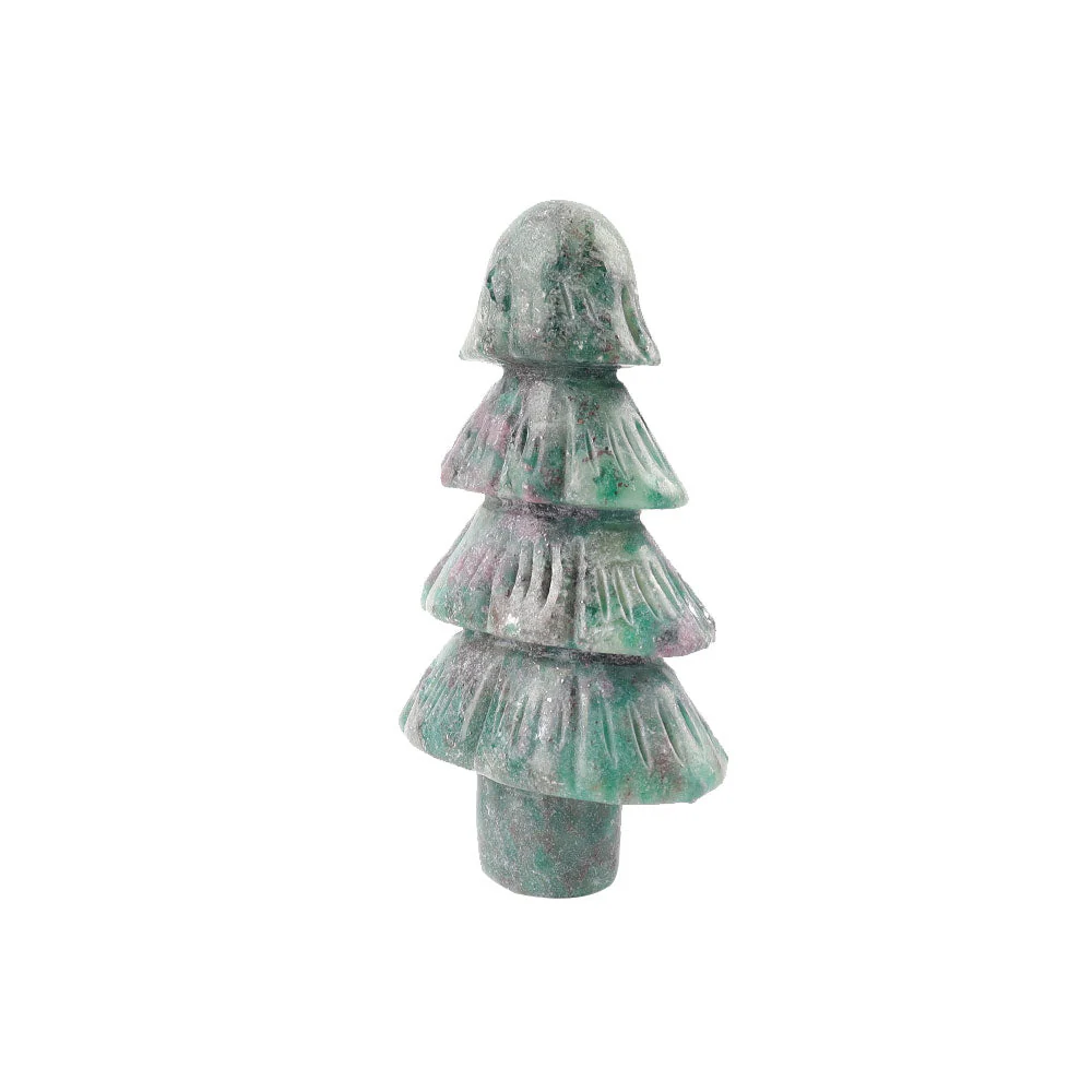 3 inch Ruby in Kyanite Crystal Tree Sculpture Decor - Image 3