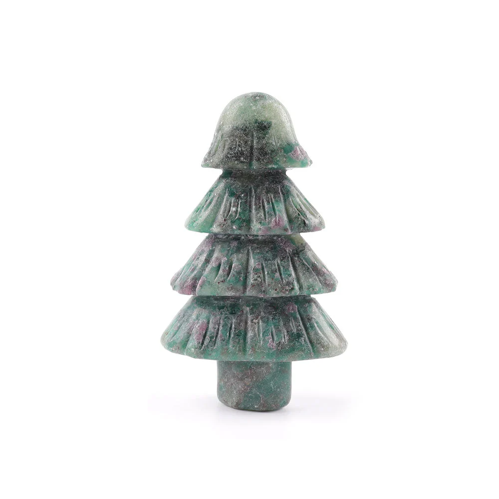 3 inch Ruby in Kyanite Crystal Tree Sculpture Decor - Image 4