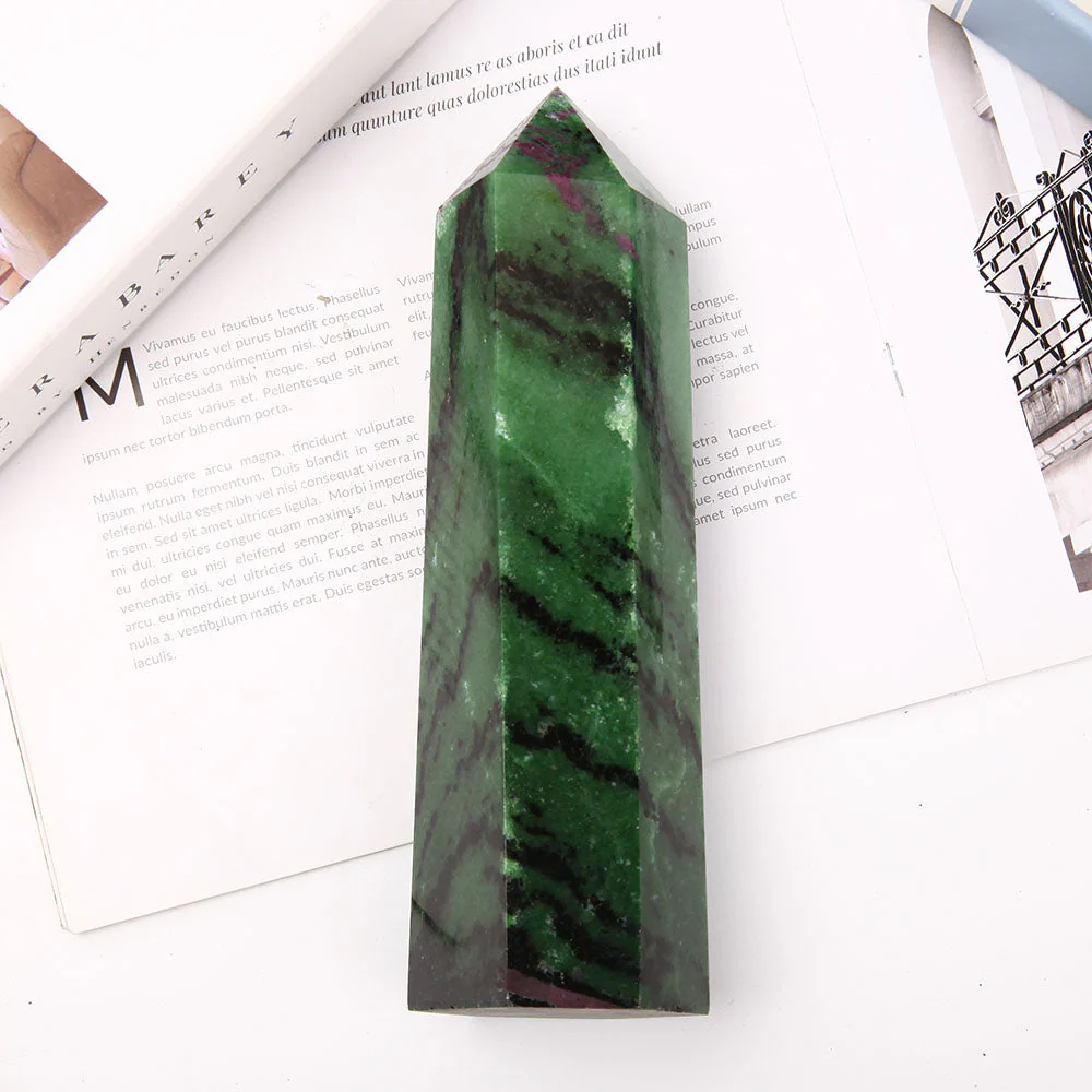 20cm Ruby in Zoisite Tower with Epidote for Healing Energy - Image 5