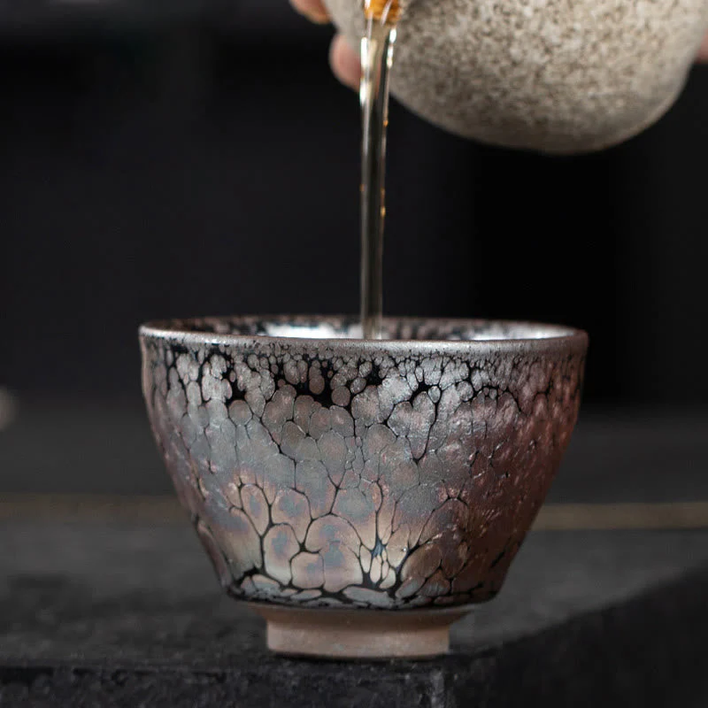 Sakura Jianzhan Ceramic Tea Cup 140ml Cherry Blossom Design - Image 14