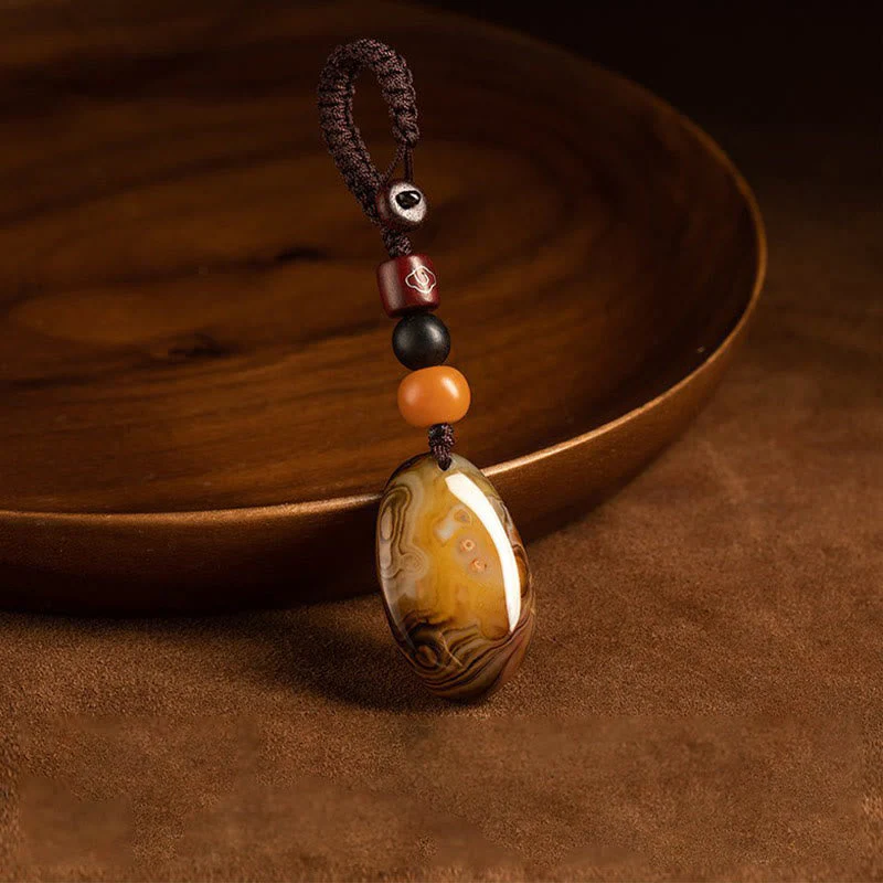 Sardonyx Positive Energy Key Chain for Harmony - Image 2
