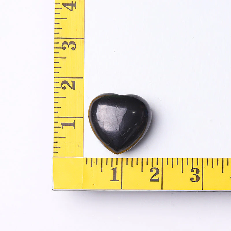 1.5 inch Shungite Heart Carving for Chakra Healing - Image 6