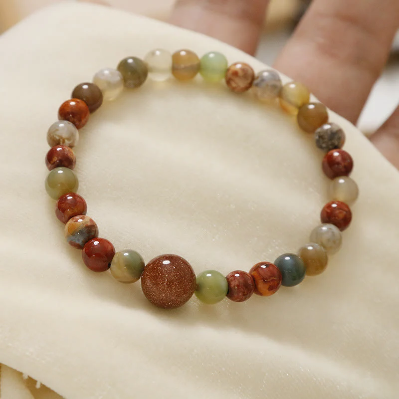 Sea Sediment Jasper Agate Protection Bracelet Unisex - Image 5
