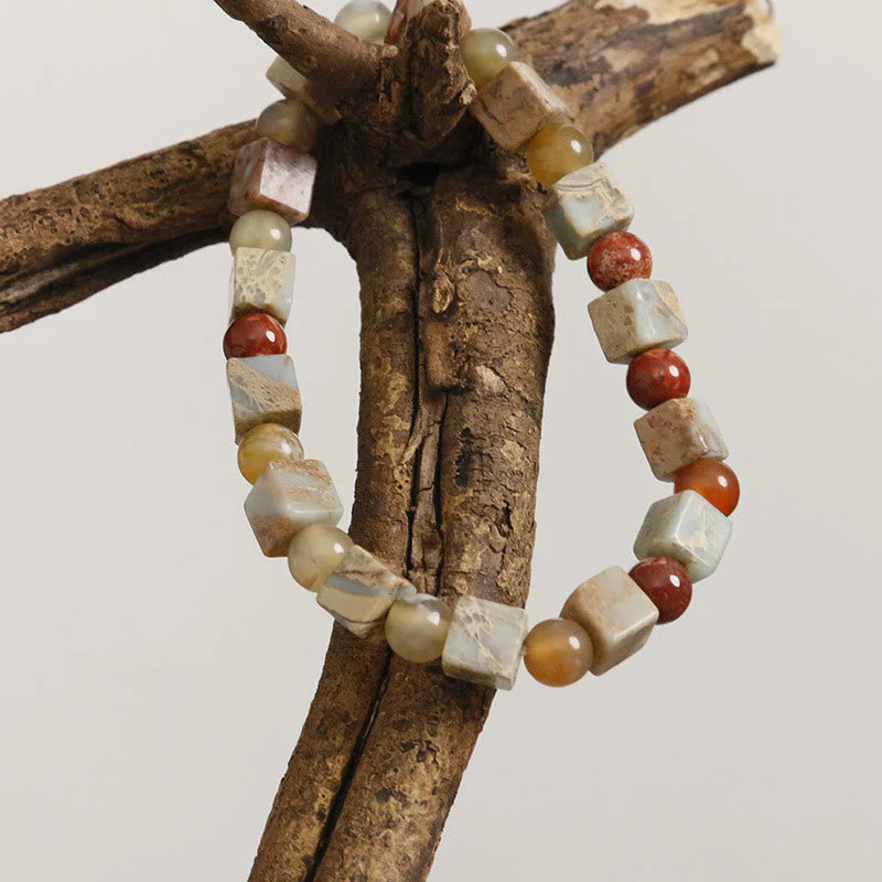 Sea Sediment Jasper Agate Protection Bracelet Unisex - Image 8