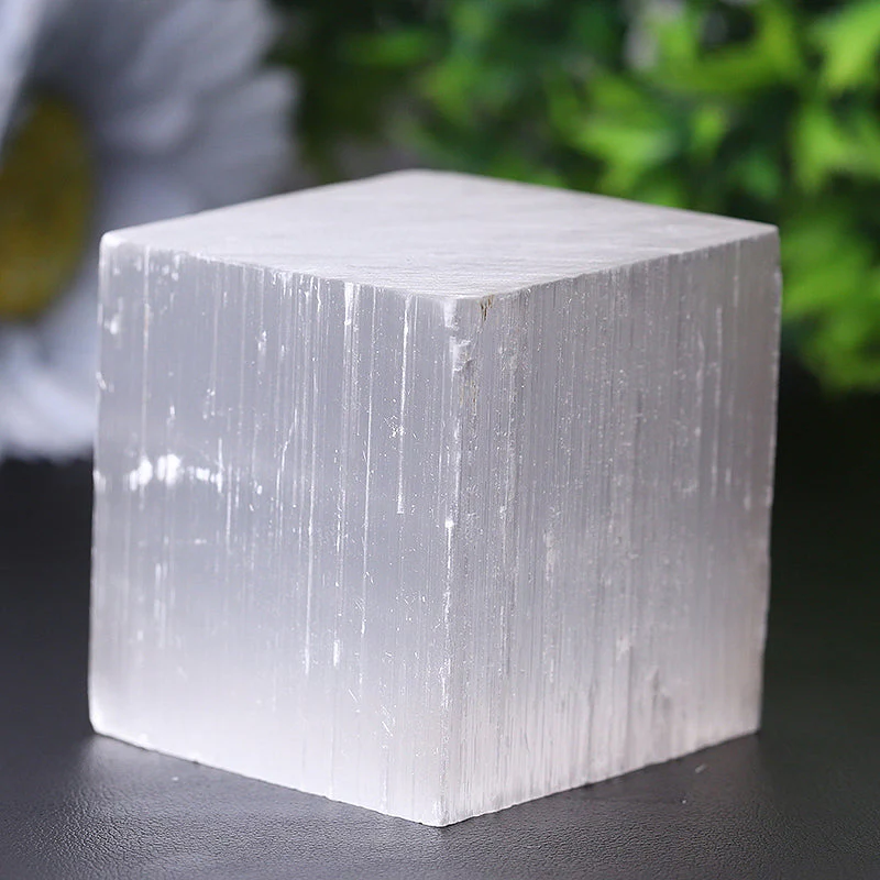 2-Inch Selenite Crystal Cube for Meditation & Healing - Image 2