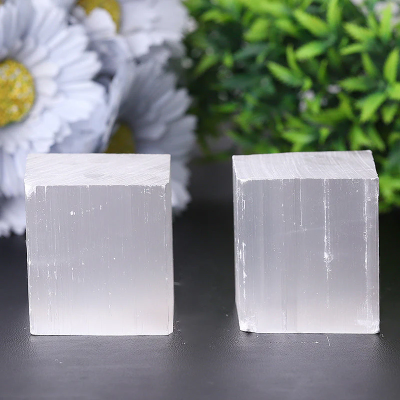 2-Inch Selenite Crystal Cube for Meditation & Healing - Image 4