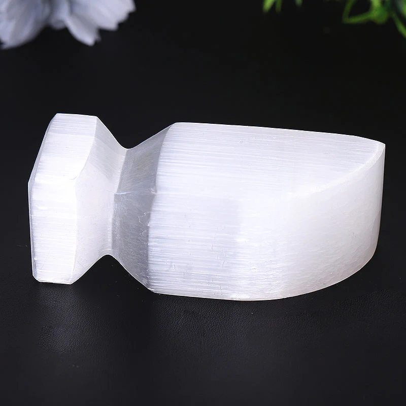 4 Inch Selenite Obelisk Crystal Point for Meditation - Image 6