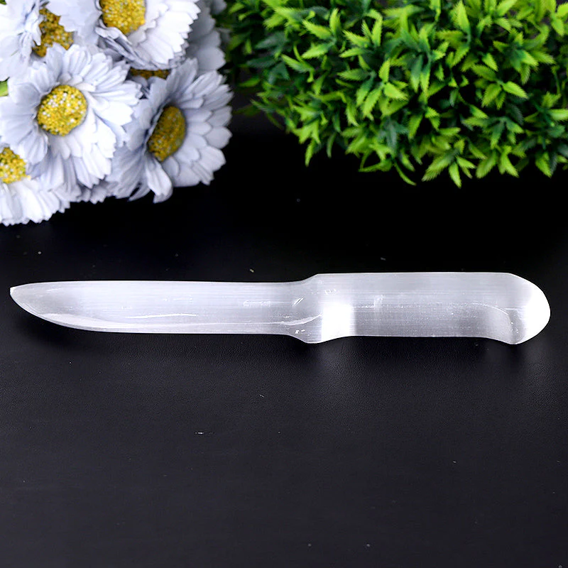 9-inch Selenite Dagger for Meditation & Spiritual Insight - Image 2