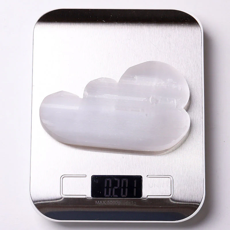 5 inch Selenite Cloud Carving for Meditation & Healing - Image 6
