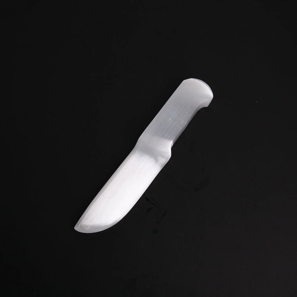 9-inch Selenite Knife Crystal Carving for Mind Clarity - Image 2