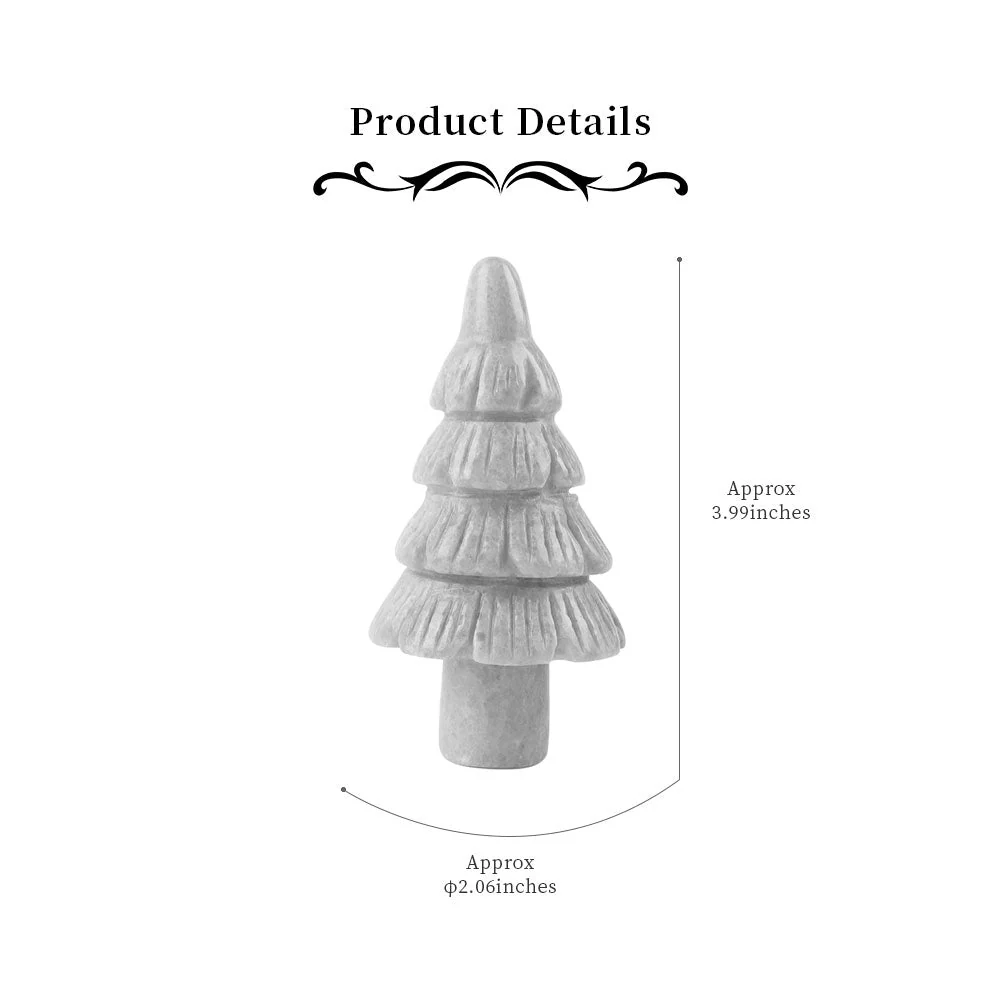4-Inch Serpentine Jade Crystal Figurine Tree Carving - Image 4