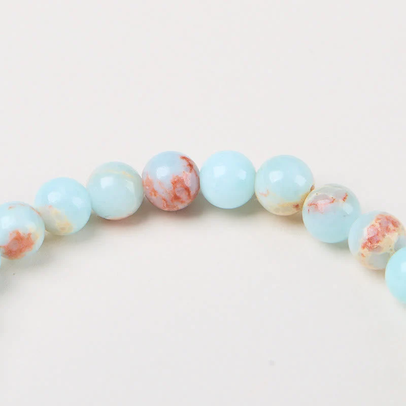 6mm Shoushan Stone Copper Coin Spiritual Wealth Bracelet - Image 4