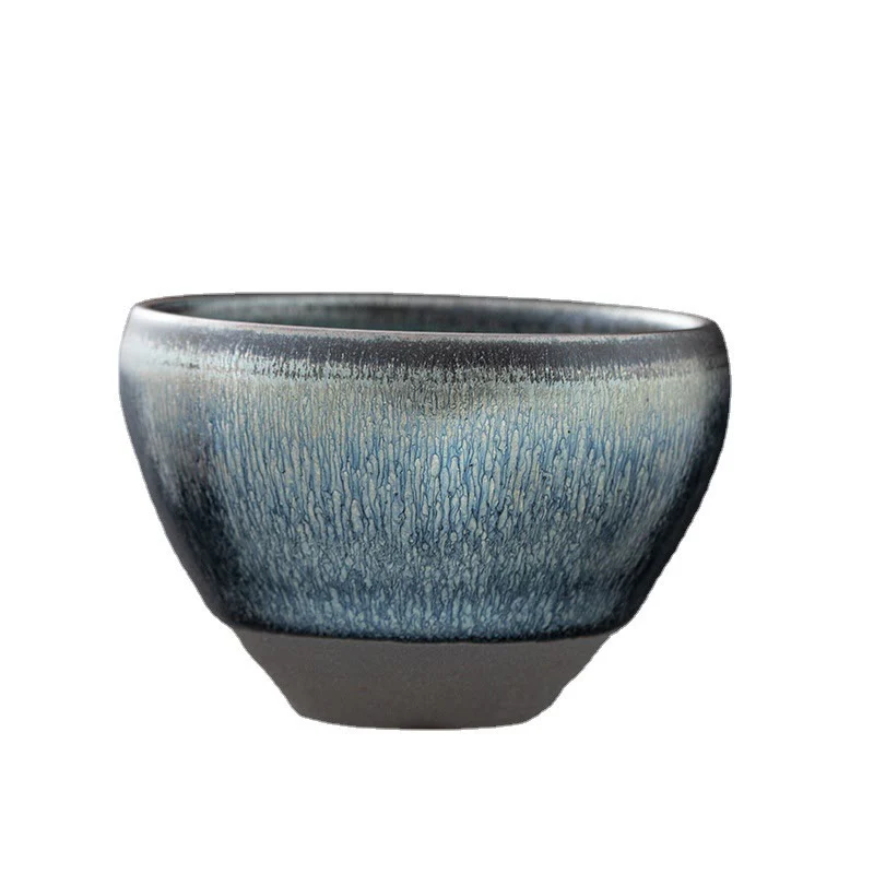 Silver Blue Jianzhan Kiln Change Porcelain Tea Cup | Meditation Supplies - Image 7