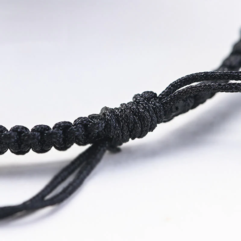 Unisex Small Leaf Red Sandalwood and Ebony Wood Calm Protection Bracelet - Image 8