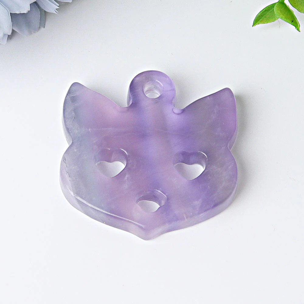2-inch Sodalite Crystal Fox Face Carving for Healing Energy - Image 4