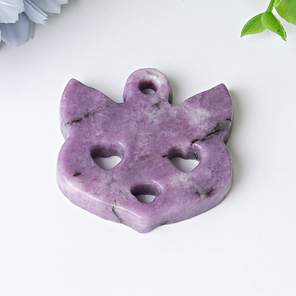 2-inch Sodalite Crystal Fox Face Carving for Healing Energy - Image 9
