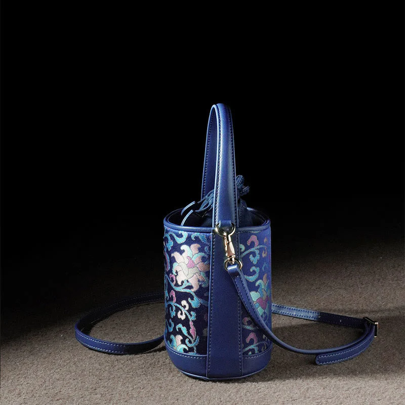Song Brocade Spiritual Accessories | Retro Lotus Crossbody Bag - Image 11
