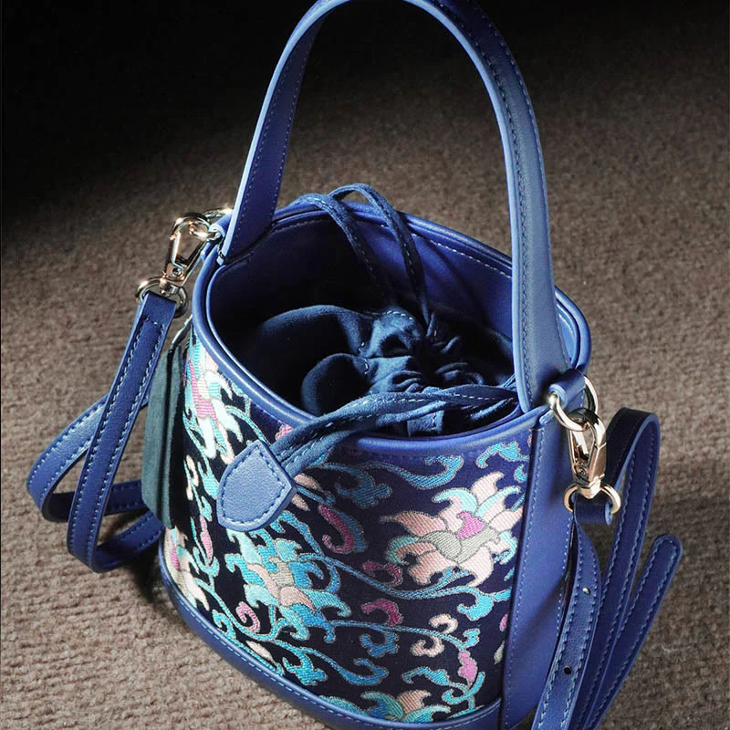 Song Brocade Spiritual Accessories | Retro Lotus Crossbody Bag - Image 13