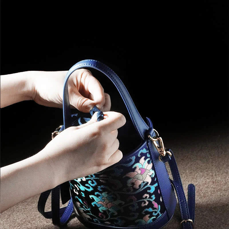 Song Brocade Spiritual Accessories | Retro Lotus Crossbody Bag - Image 15