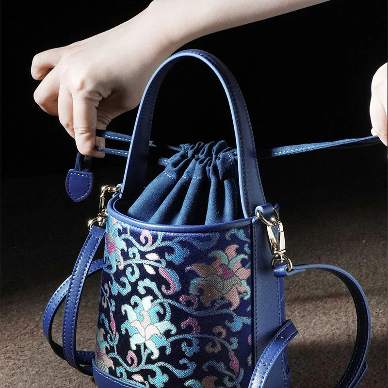 Song Brocade Spiritual Accessories | Retro Lotus Crossbody Bag - Image 16