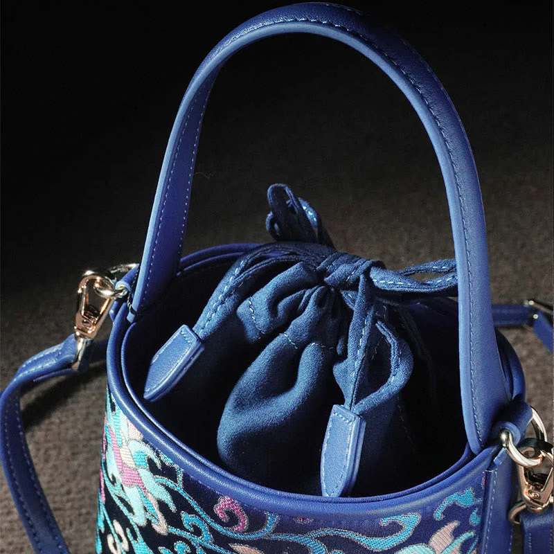 Song Brocade Spiritual Accessories | Retro Lotus Crossbody Bag - Image 17