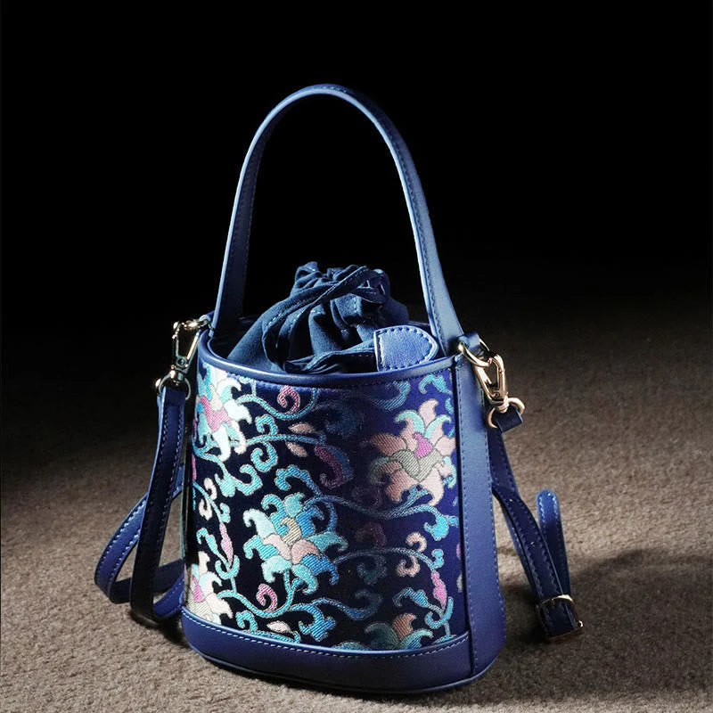 Song Brocade Spiritual Accessories | Retro Lotus Crossbody Bag - Image 2