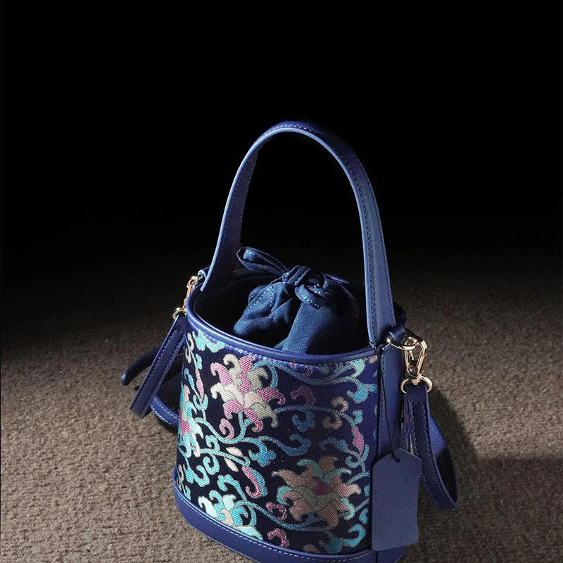 Song Brocade Spiritual Accessories | Retro Lotus Crossbody Bag - Image 3