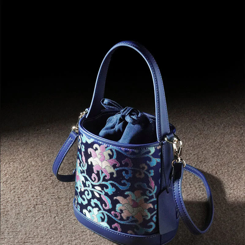 Song Brocade Spiritual Accessories | Retro Lotus Crossbody Bag - Image 5