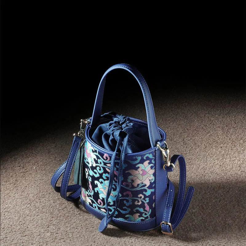 Song Brocade Spiritual Accessories | Retro Lotus Crossbody Bag - Image 6
