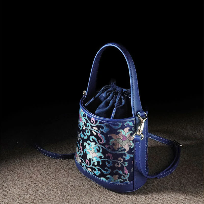 Song Brocade Spiritual Accessories | Retro Lotus Crossbody Bag - Image 7