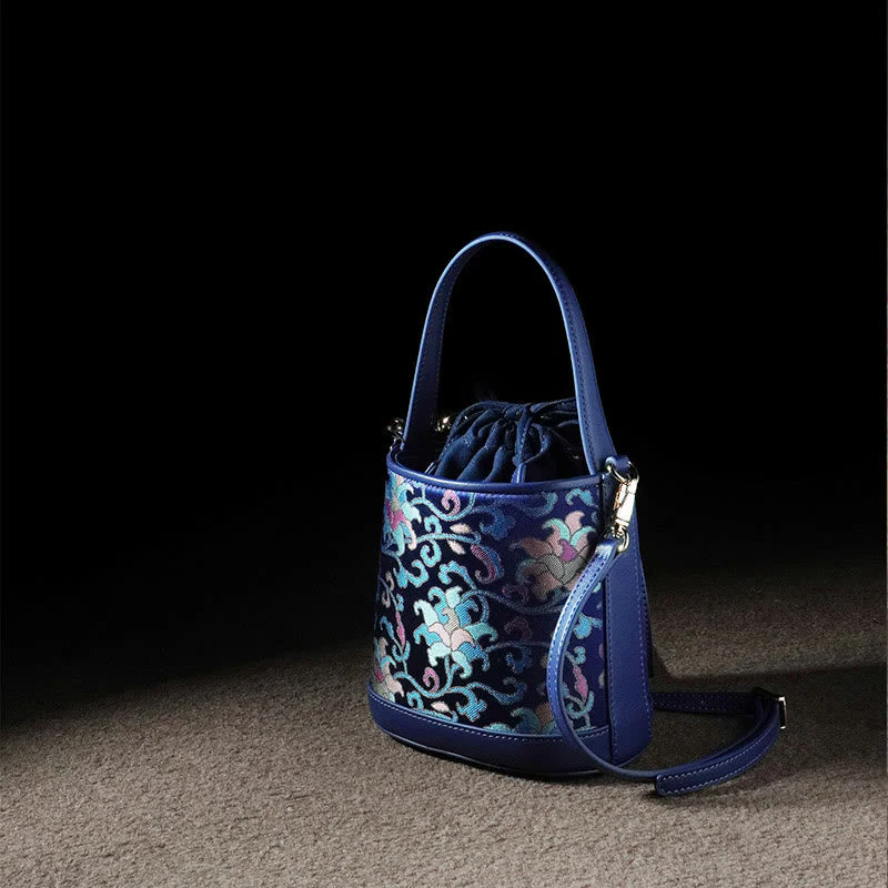 Song Brocade Spiritual Accessories | Retro Lotus Crossbody Bag - Image 8