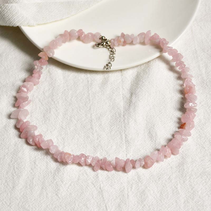 Unisex Spiritual Luck Necklace with Natural Crystal Stones - Image 3