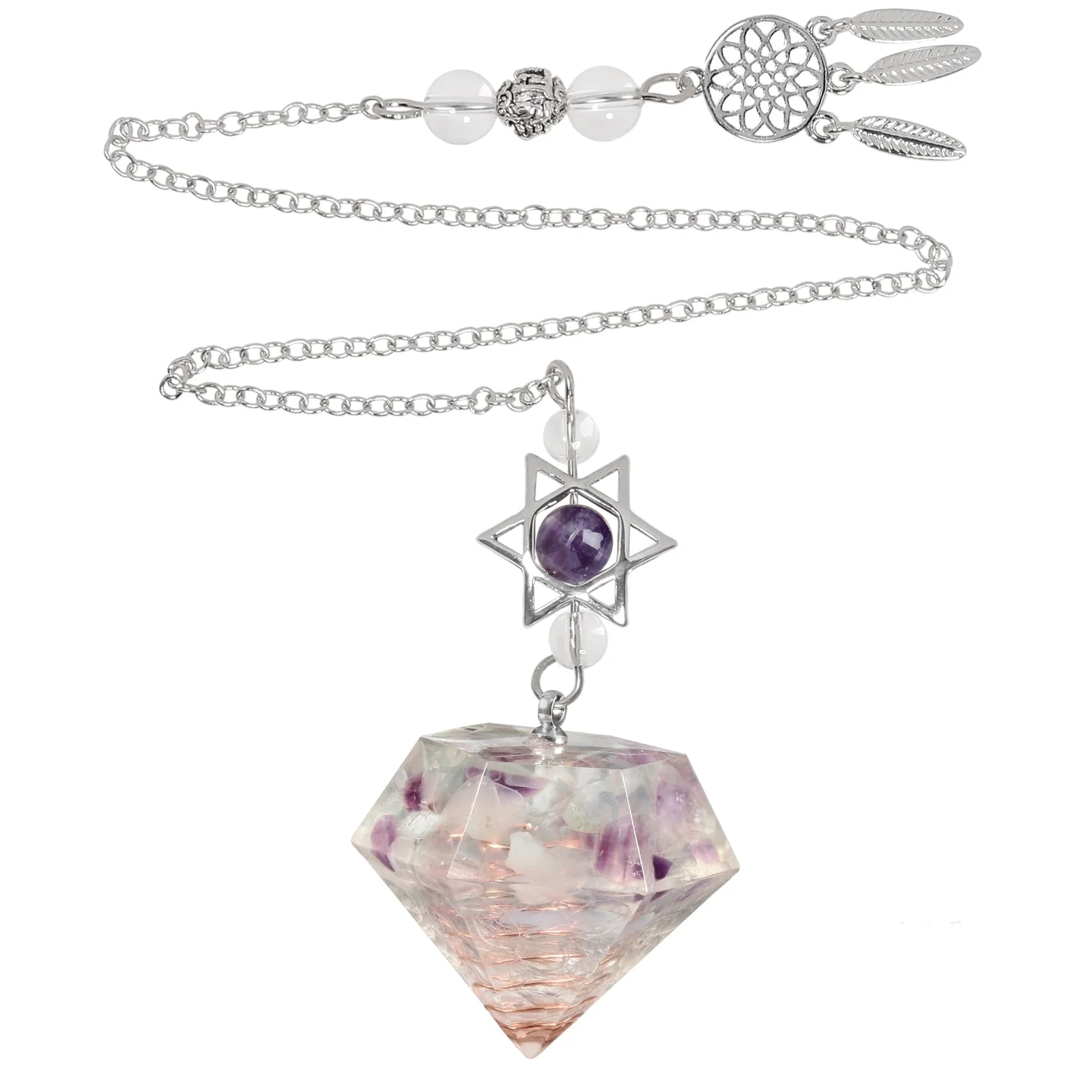 Amethyst Star of David Crystal Pendulum - Image 11