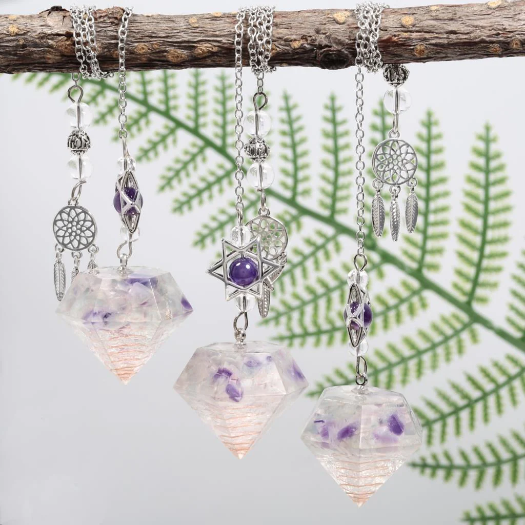 Amethyst Star of David Crystal Pendulum - Image 41