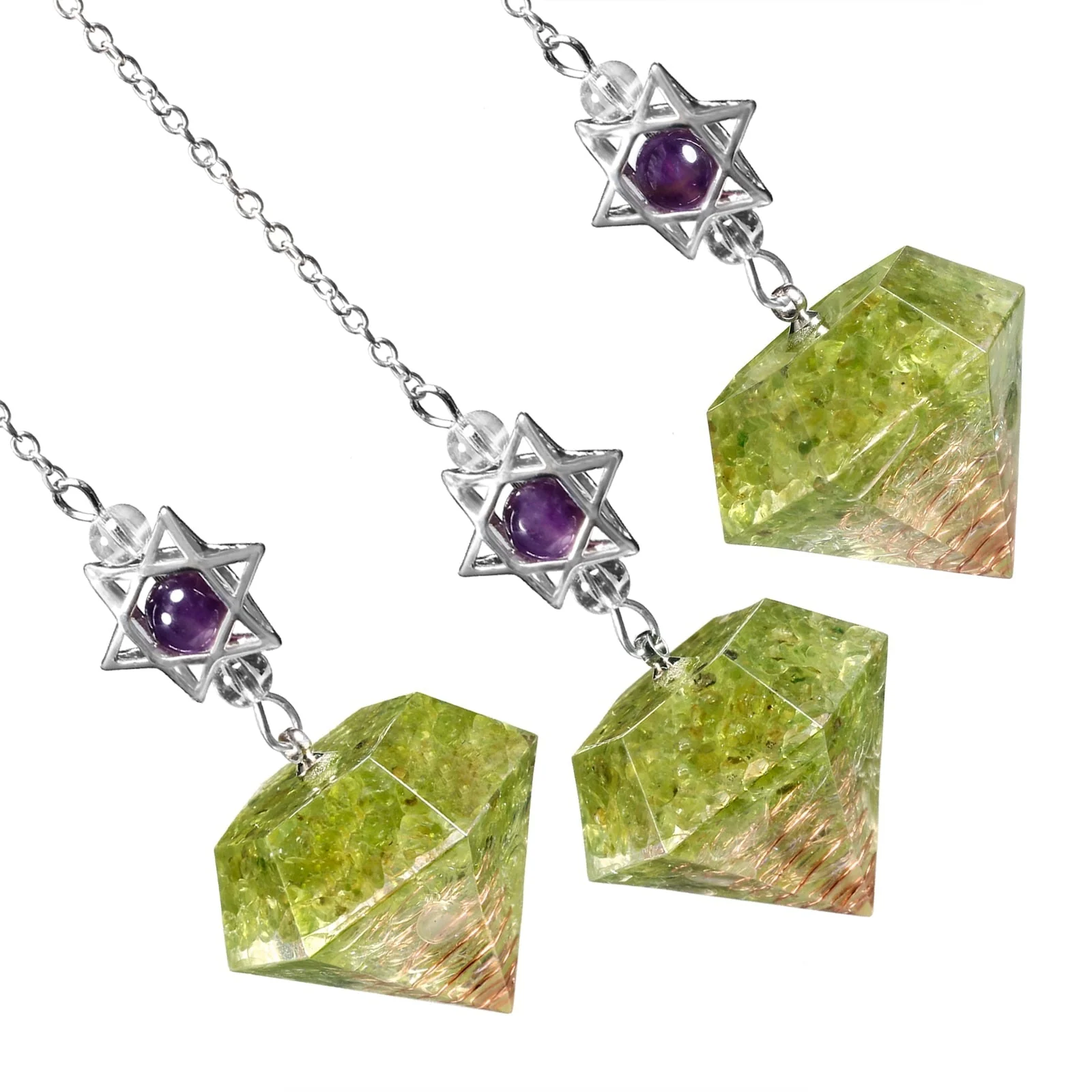 Amethyst Star of David Crystal Pendulum - Image 44
