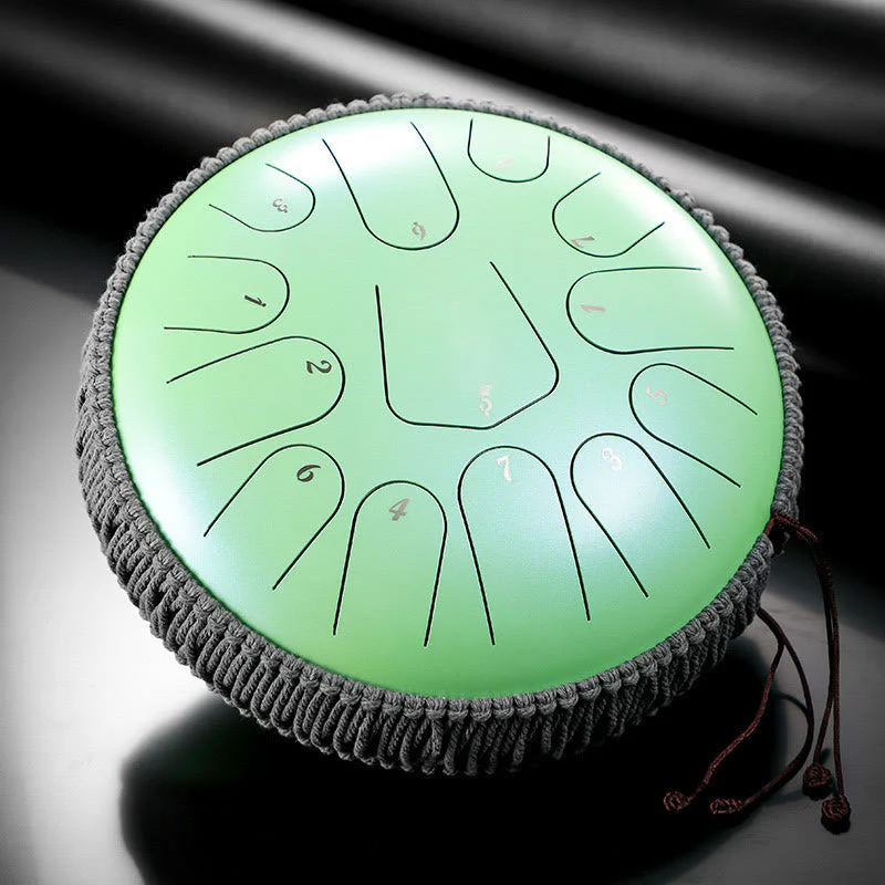 12 Inch C Major Steel Tongue Drum 13 Note Meditation Sound Healing Kit - Image 14