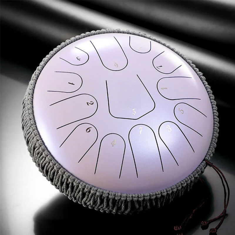12 Inch C Major Steel Tongue Drum 13 Note Meditation Sound Healing Kit - Image 5