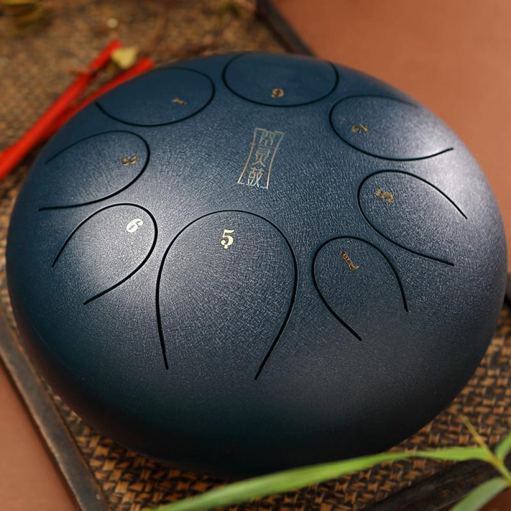 12-Inch 8-Note C Key Steel Tongue Drum - Round Design - Image 15