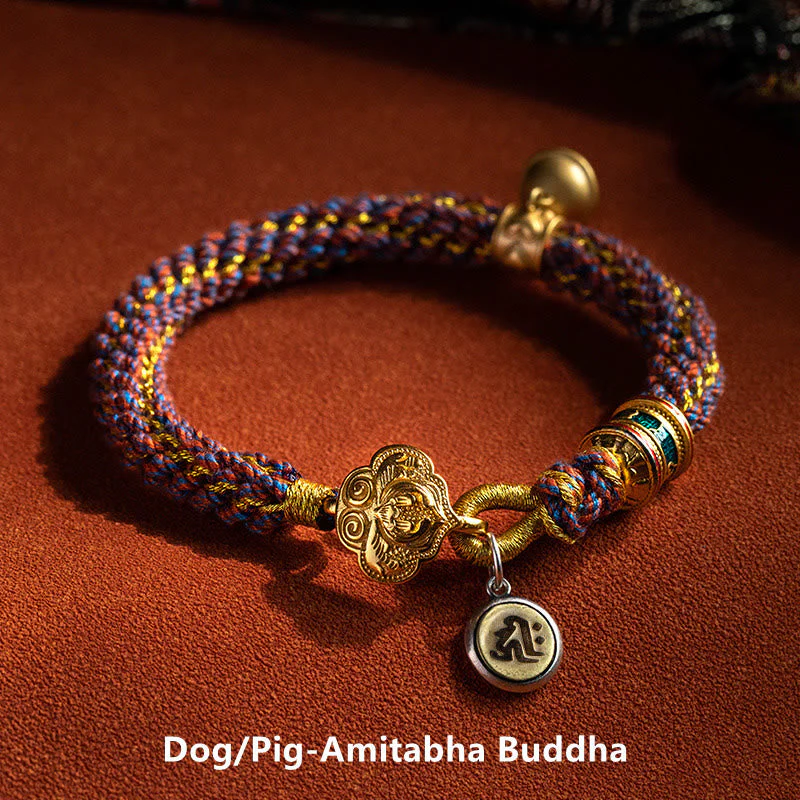Sterling Silver Chinese Zodiac Red String Luck Bracelet - Image 16