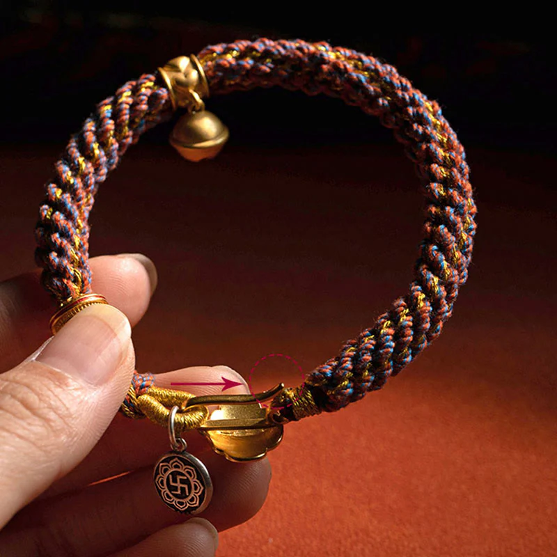 Sterling Silver Chinese Zodiac Red String Luck Bracelet - Image 4