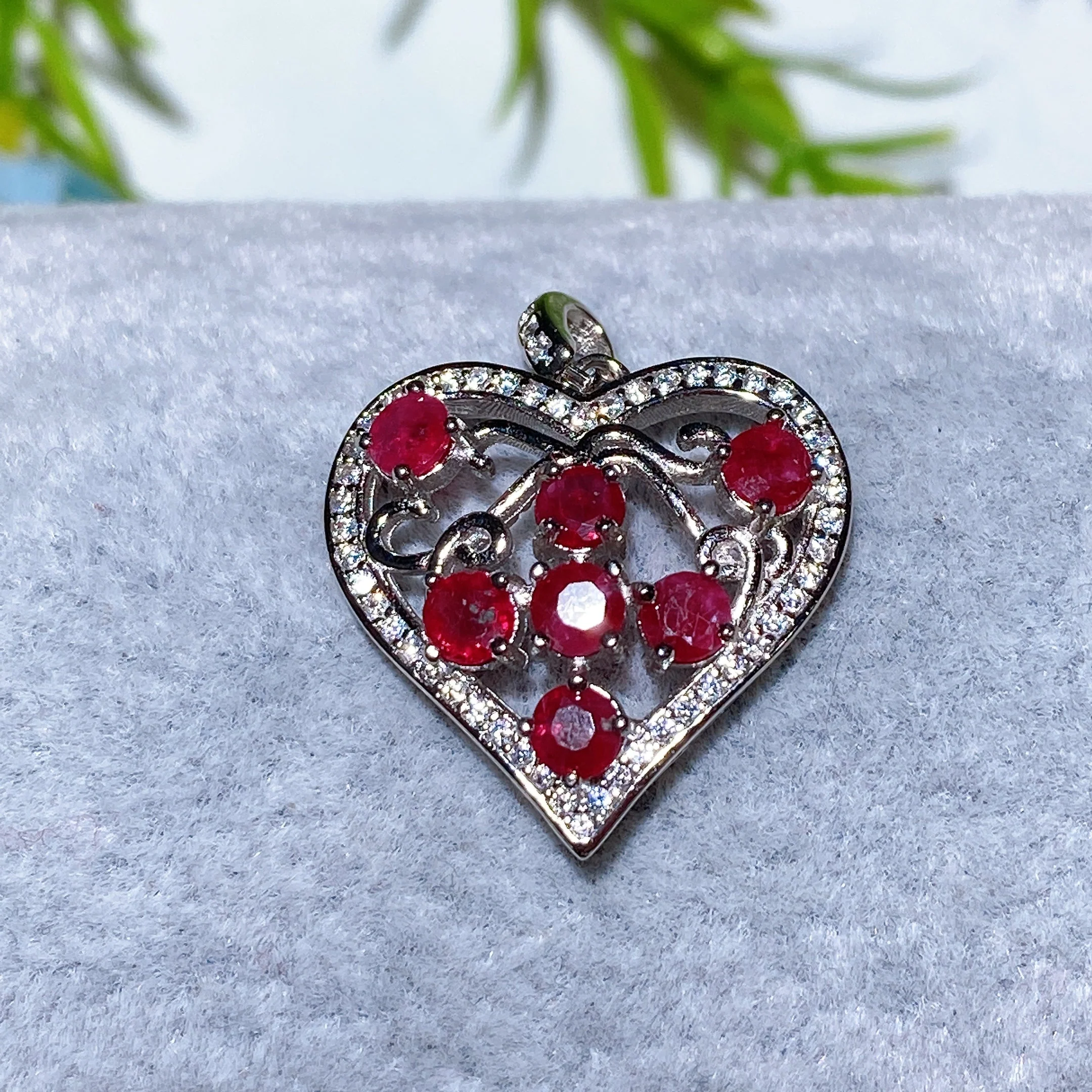 Sterling Silver Clear Quartz Pendant with Healing Crystal Gems - Image 10