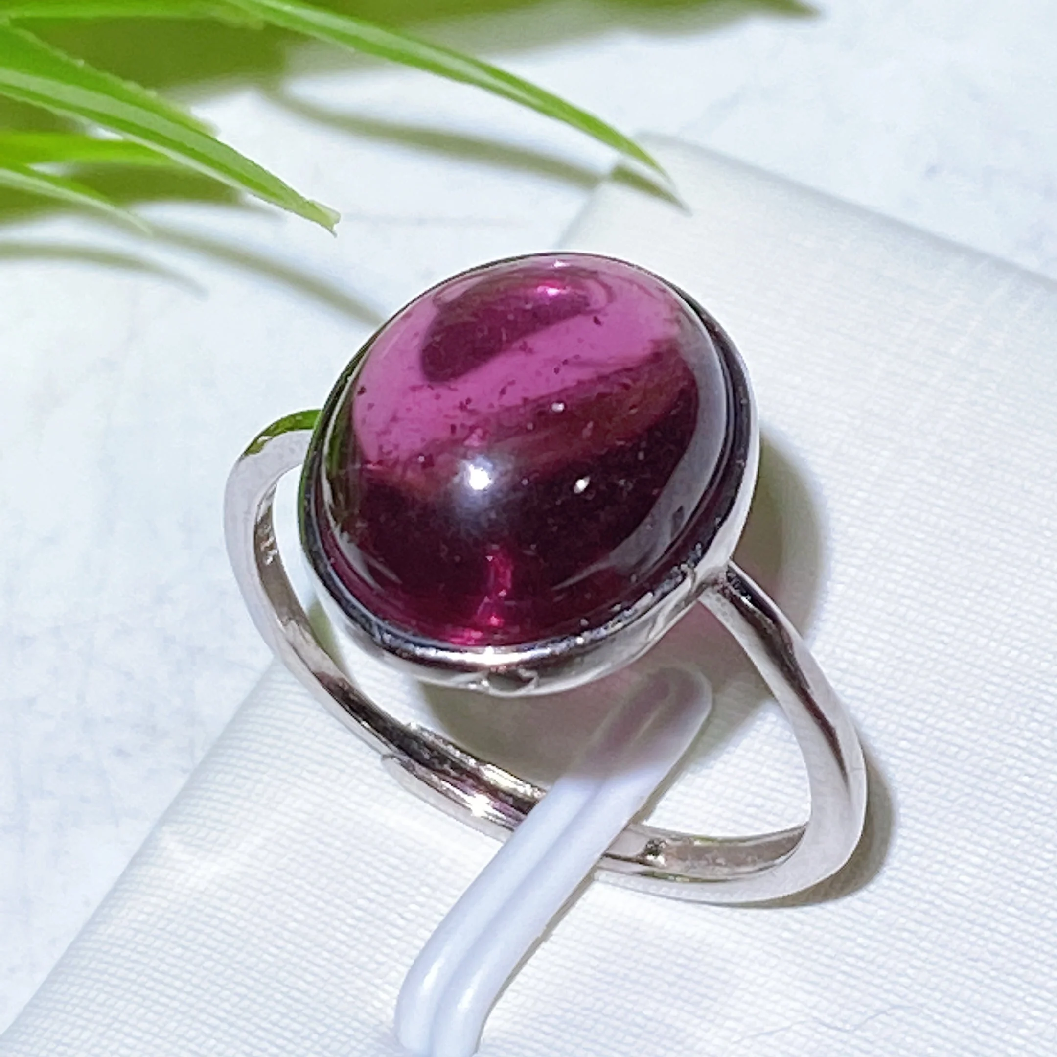Sterling Silver Garnet Ring | Handcrafted Healing Jewelry - Image 6
