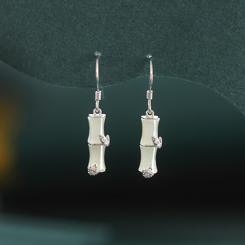925 Sterling Silver Jade Earrings for Prosperity and Protection - Image 8