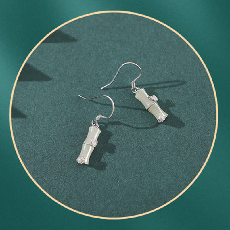 925 Sterling Silver Jade Earrings for Prosperity and Protection - Image 9