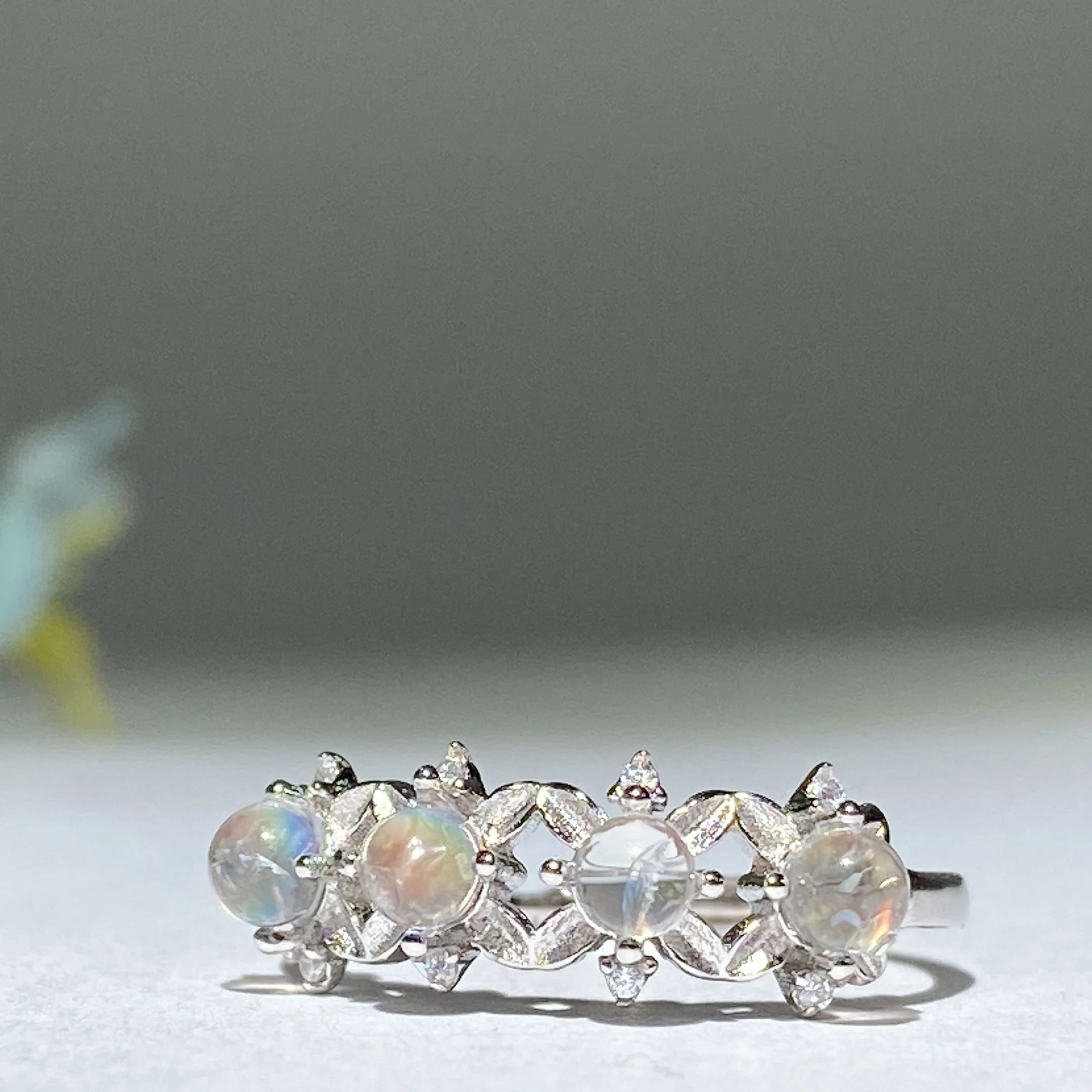 Sterling Silver Moonstone Ring with Healing Properties - Image 2