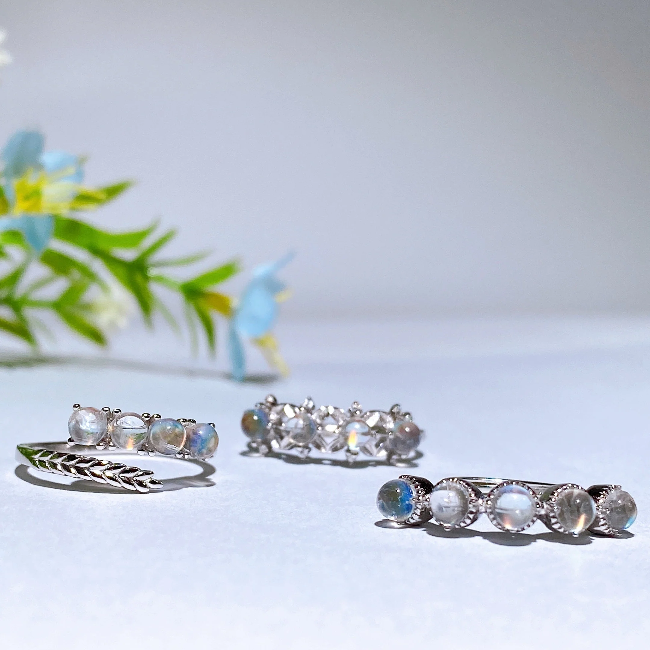 Sterling Silver Moonstone Ring with Healing Properties - Image 4
