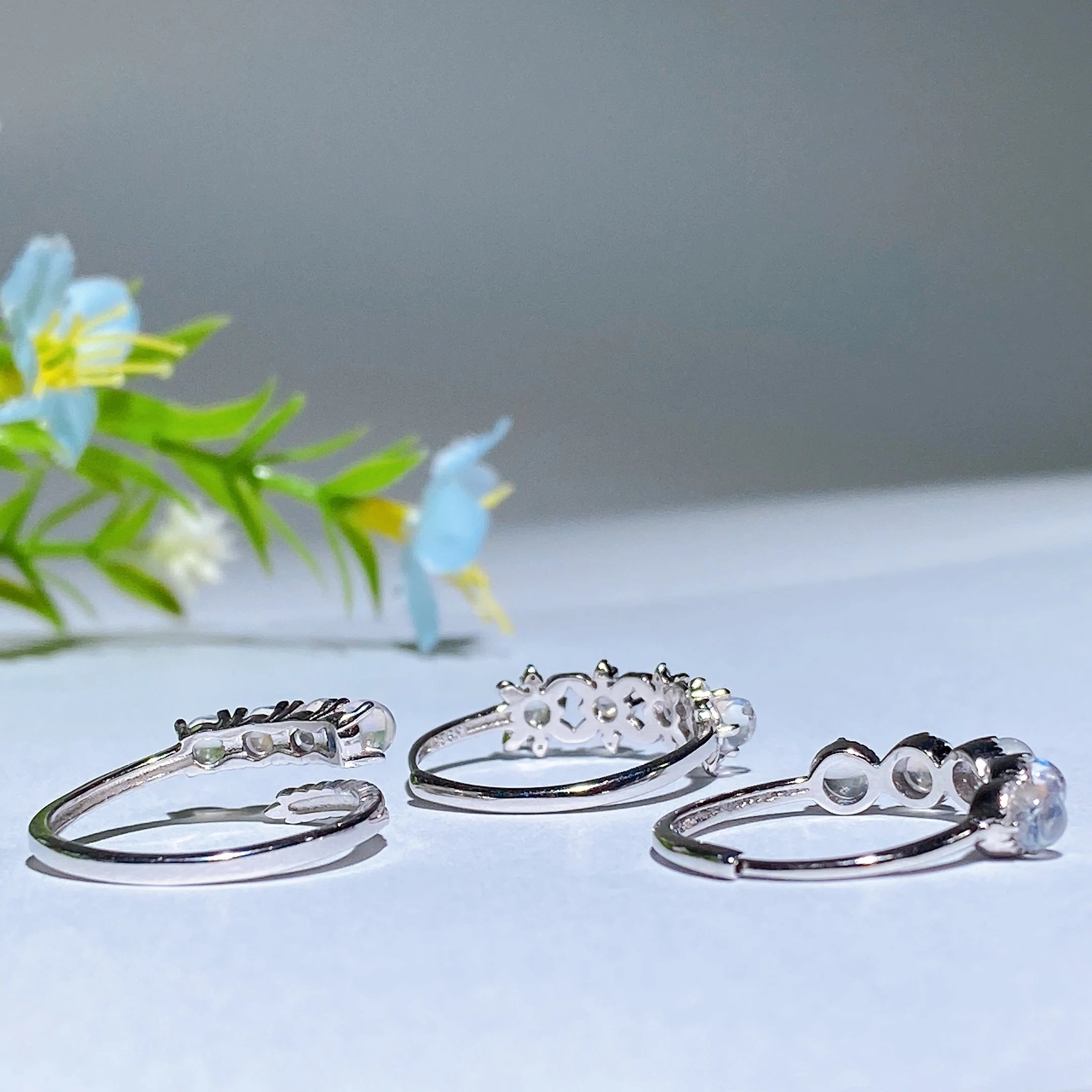 Sterling Silver Moonstone Ring with Healing Properties - Image 5