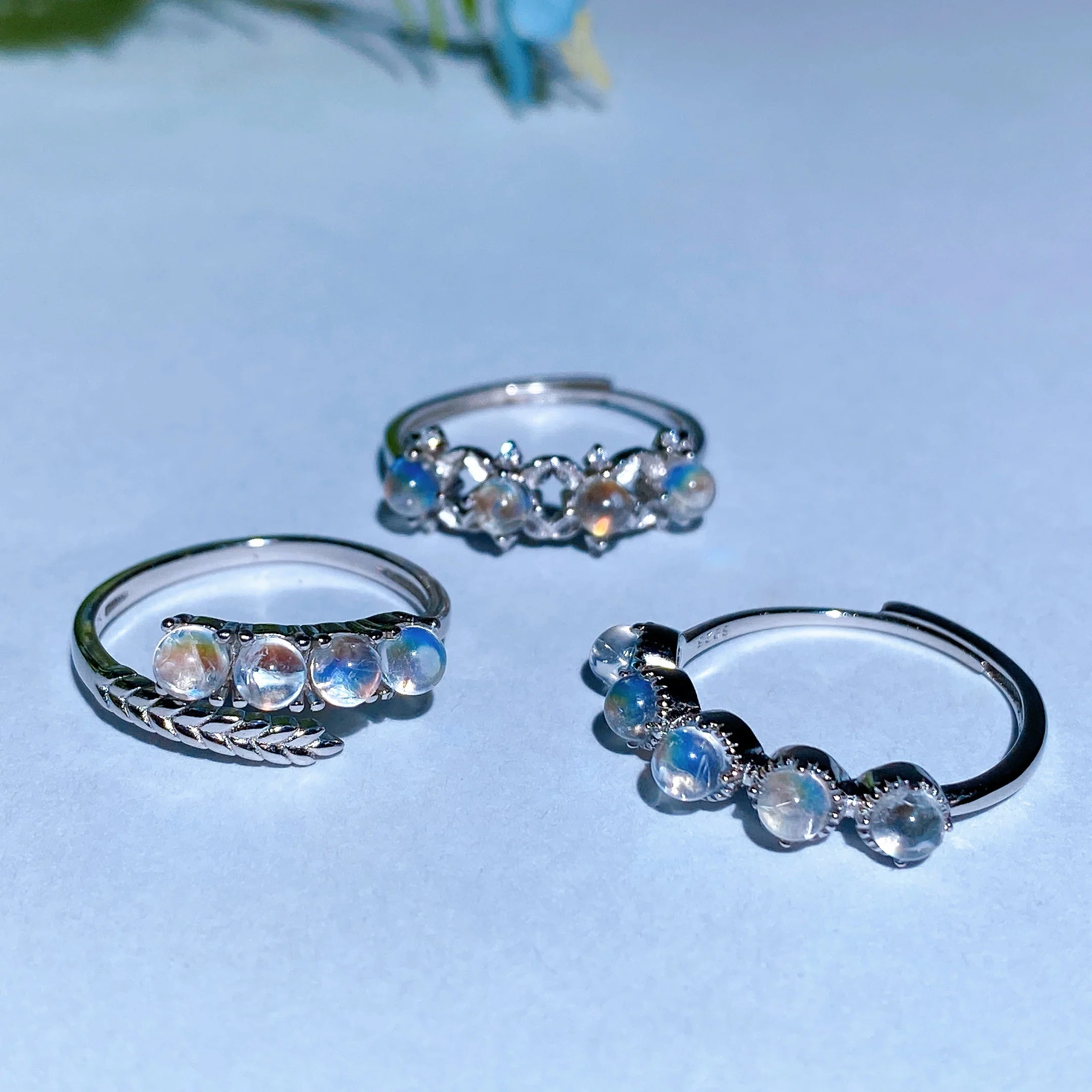 Sterling Silver Moonstone Ring with Healing Properties - Image 6