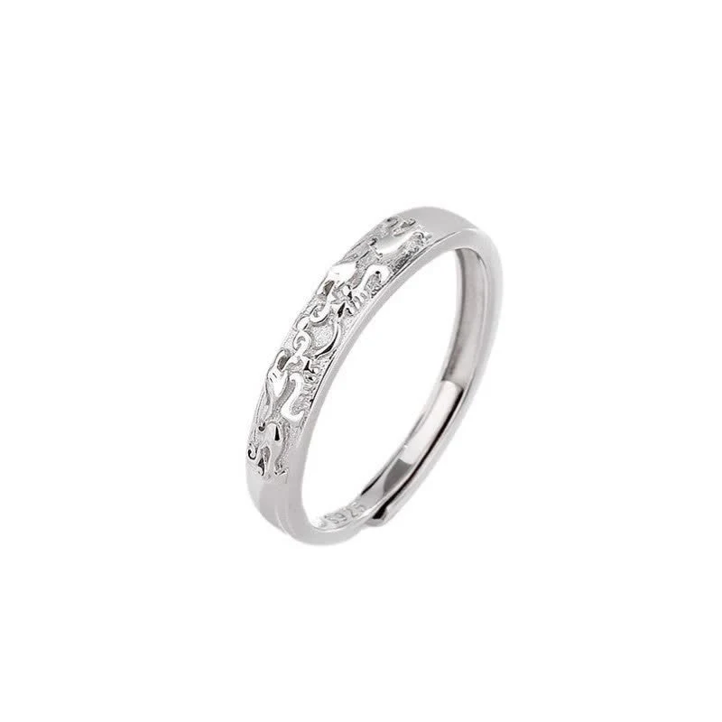 Adjustable 925 Sterling Silver PiXiu Balance Couple Ring - Image 3