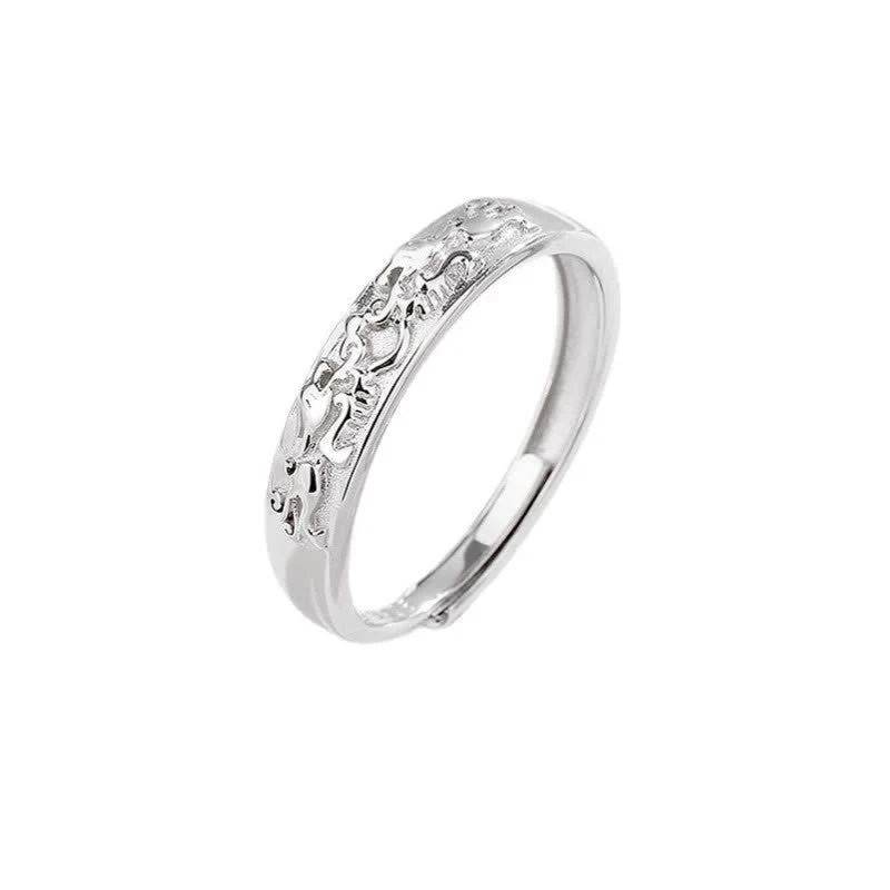 Adjustable 925 Sterling Silver PiXiu Balance Couple Ring - Image 4